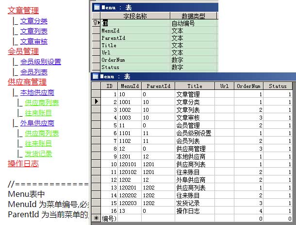asp無限級調(diào)用分類顯示